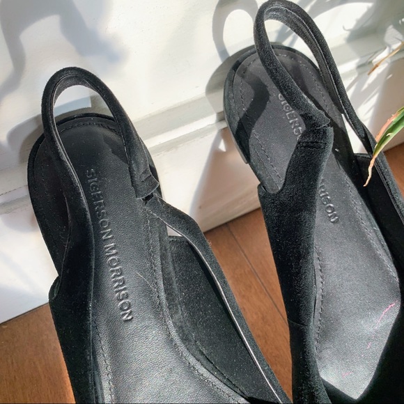 NEW Sigerson Morrison suede slingback point flats - Picture 2 of 4
